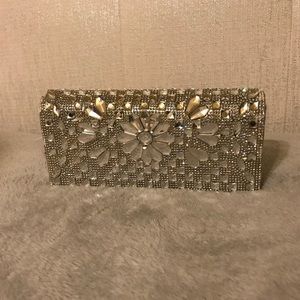 Silver Stoned Clutch